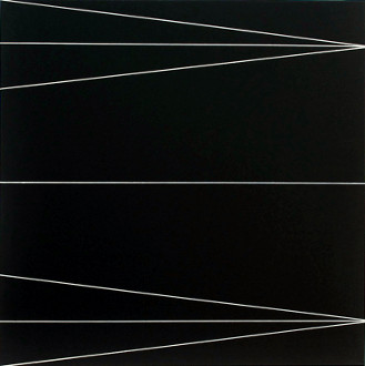 white lines on black ground-eder-art-abstraction