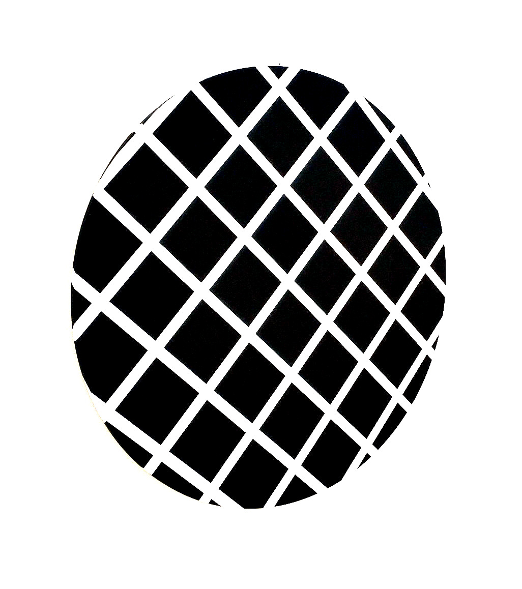black and white squares on circle-eder-paintings